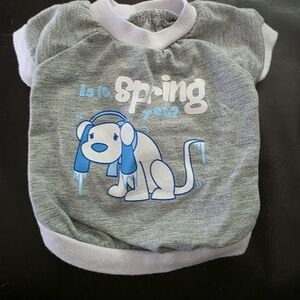 Gray Dogs Shirt with Blue Dog Design